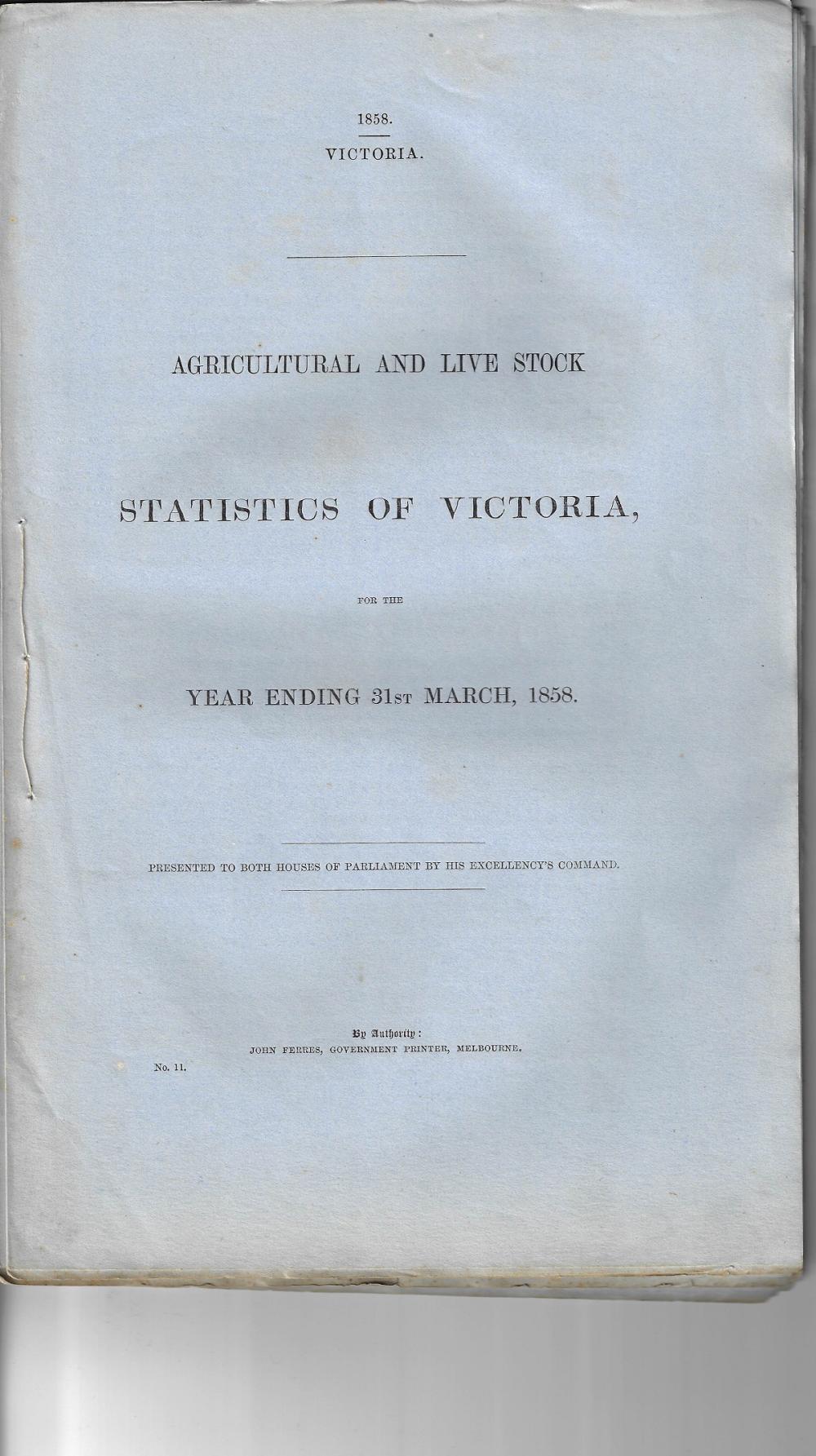 Australia (Victoria). 1858 ... image