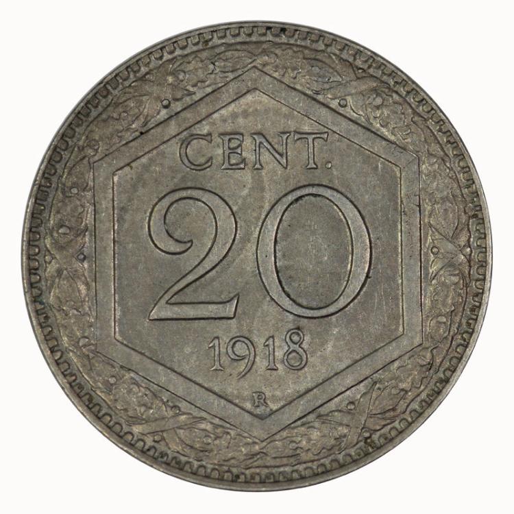 Italy 1918 R 20 Cent image