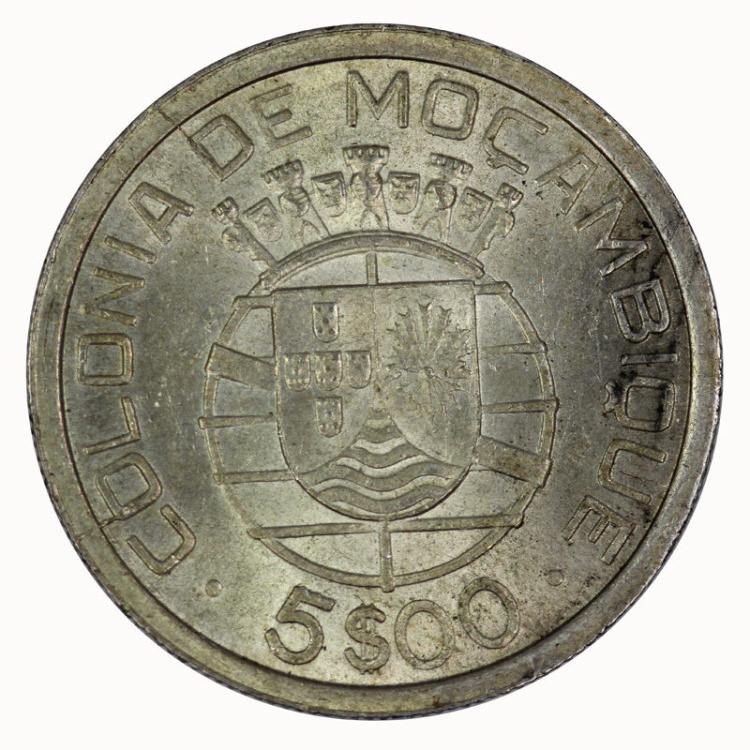 Mozambique 1949 5 Escudos image