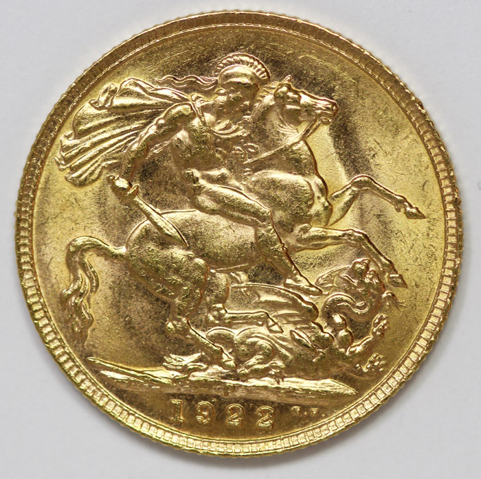Australia 1922 P Sovereign,... image
