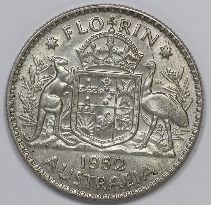 Australia 1952 Florin, Unci... image