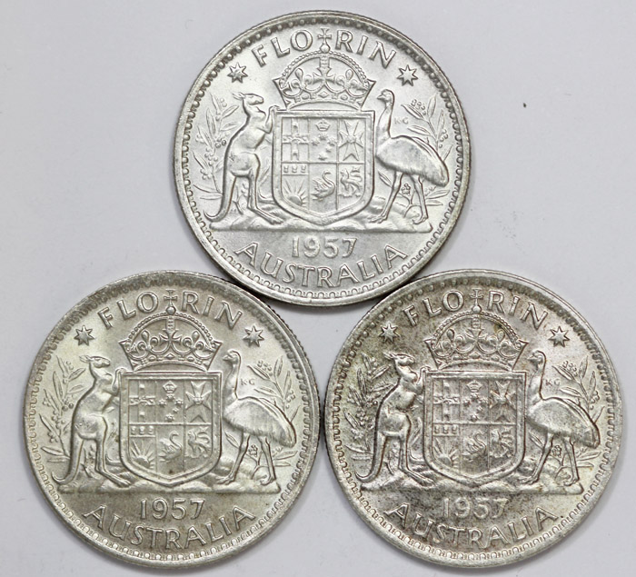 Australia 1957 Florin, Choi... image