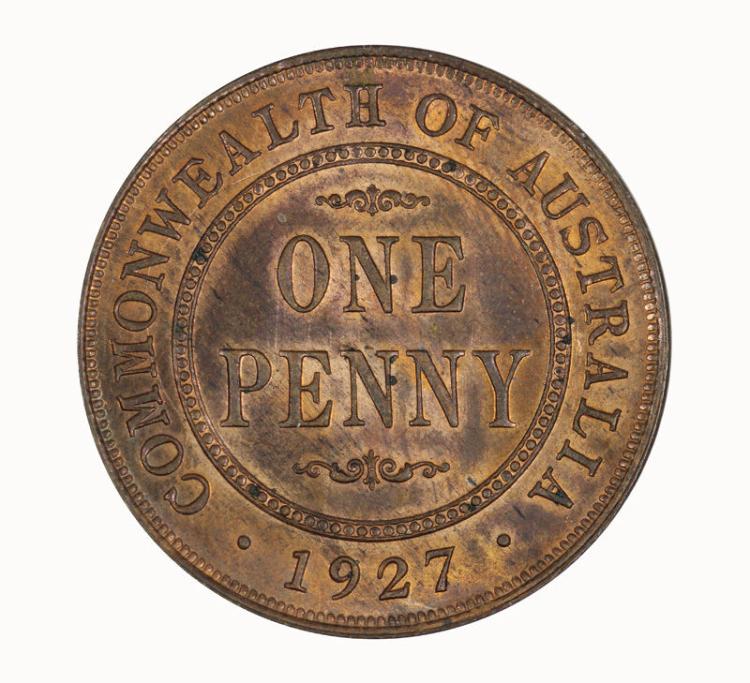 Australia 1927 'English Obv... image
