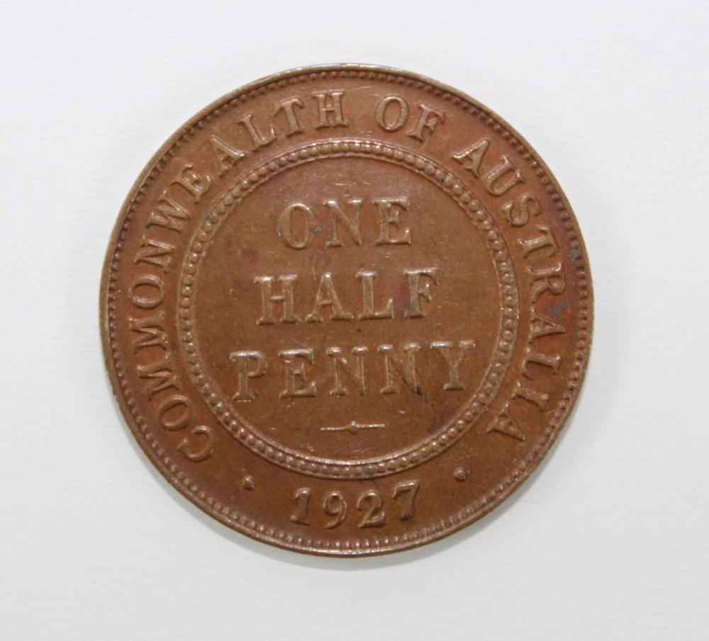 Australia 1927 Halfpenny, a... image
