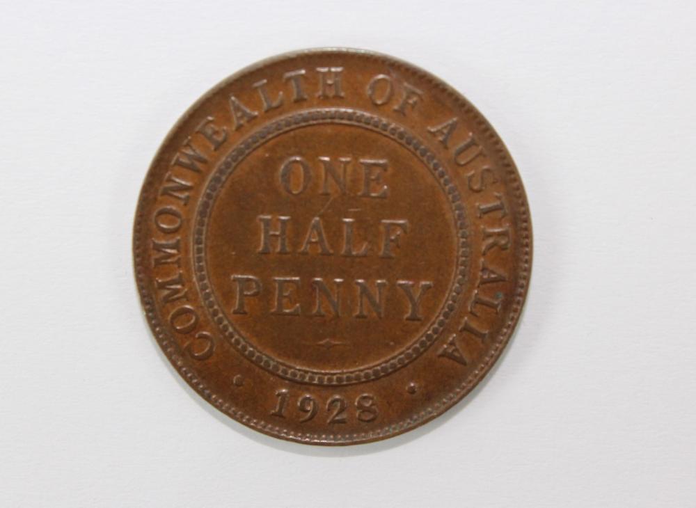Australia 1928 Halfpenny, a... image