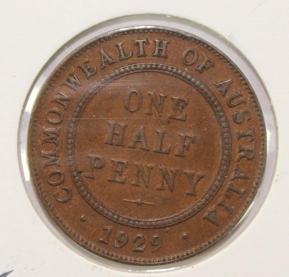 Australia 1929 Halfpenny, E... image