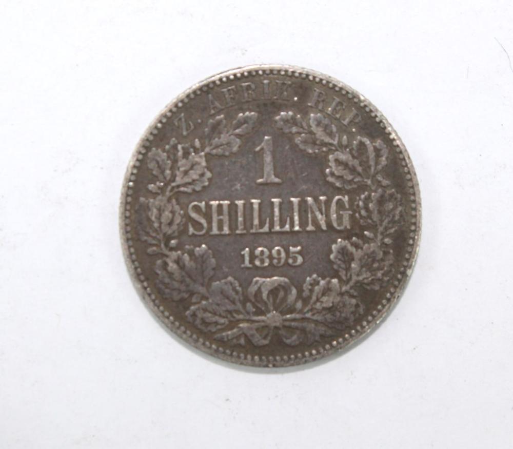 ZAR (South Africa) 1895 Silver (925) Shilling, Very Fine