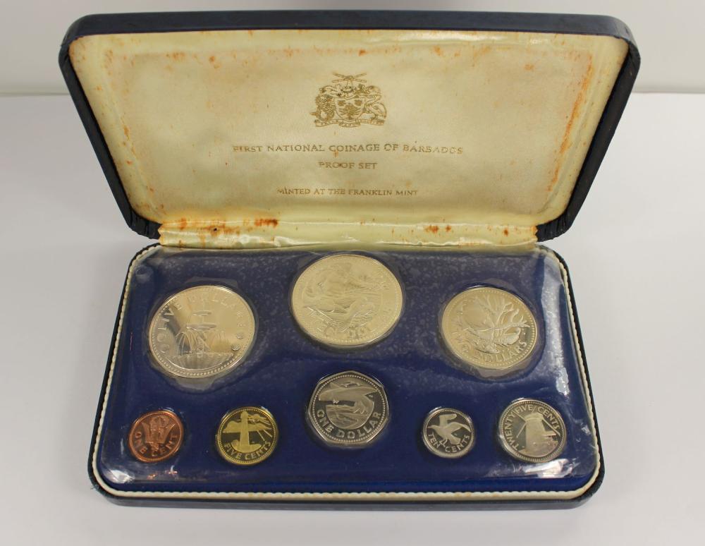 Barbados 1973 Proof Set, FDC (8 coins), FDC