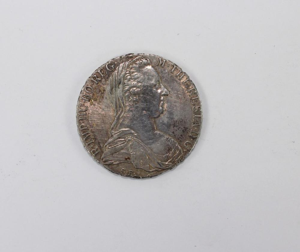 Austria 1780 'Restrike' Trade Silver (833) Thaler, Uncirculated details