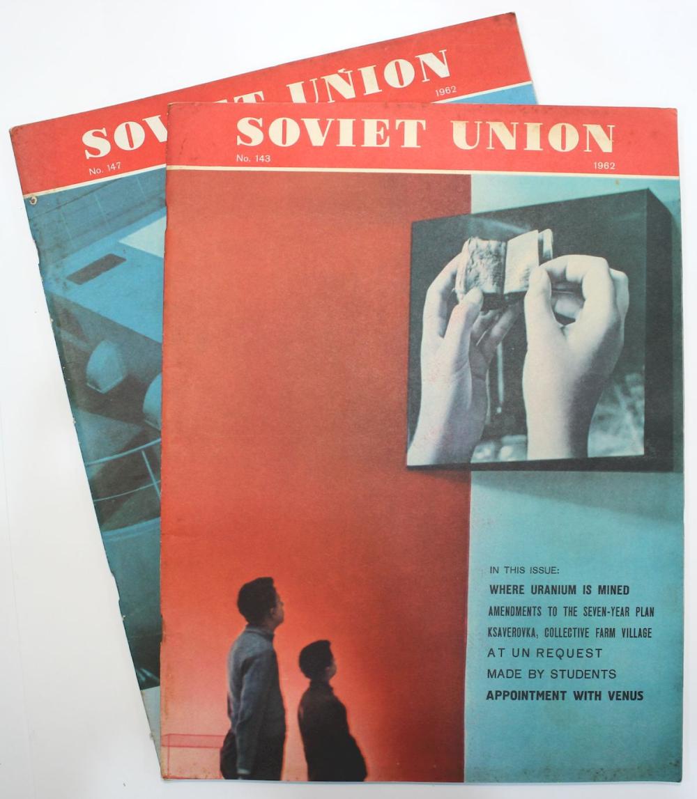 1962 Soviet Union Illustrated Monthly Magazines (2 items)