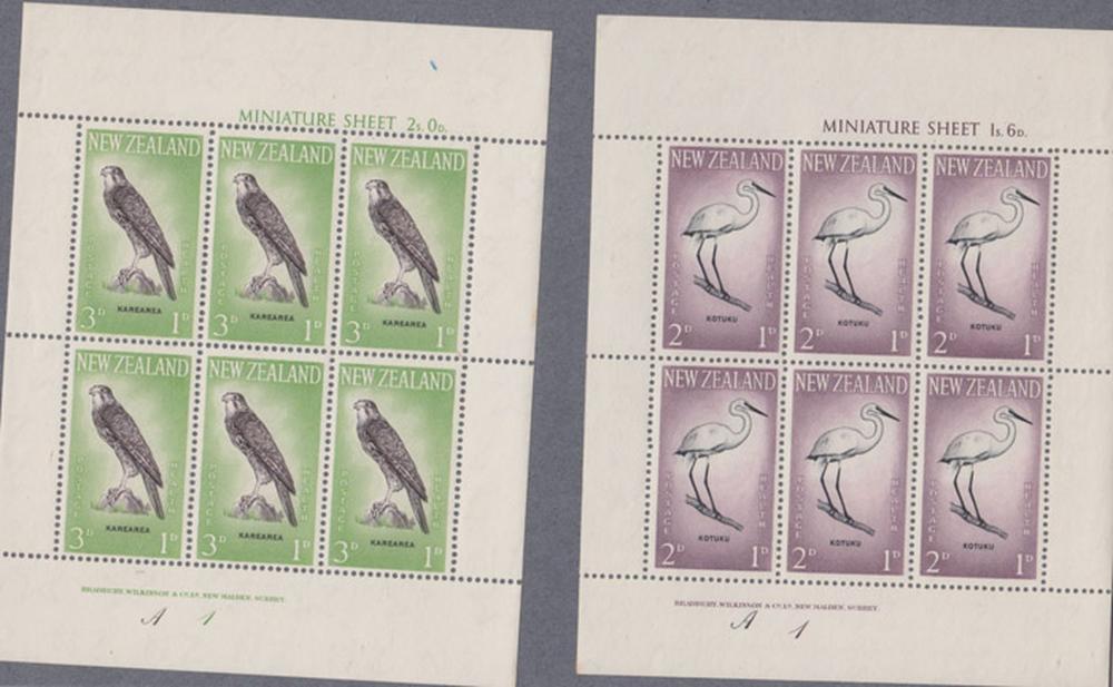 New Zealand 1960s 'Health Series' Miniature Stamp Sheets, all MNH (4 items)