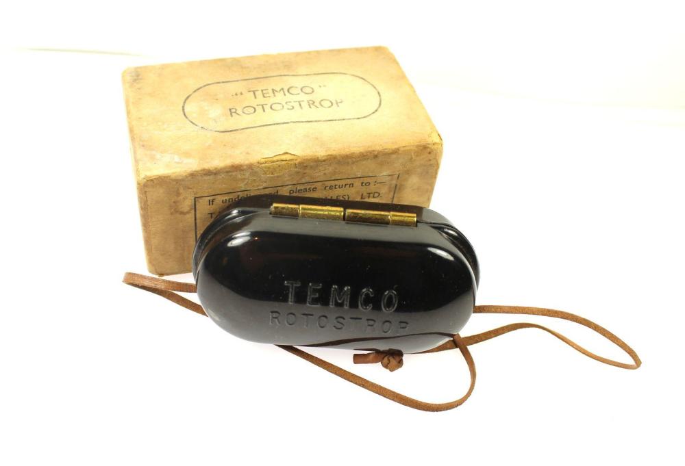Temco Rotostrop Razor Blade Sharpener with Original Box