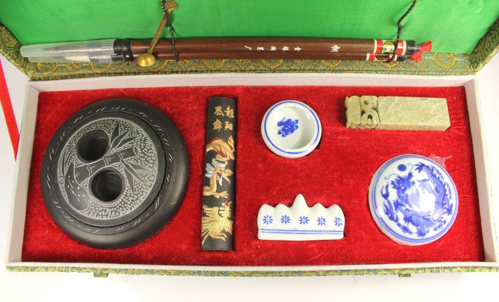 Chinese Calligraphy Instruments in Box