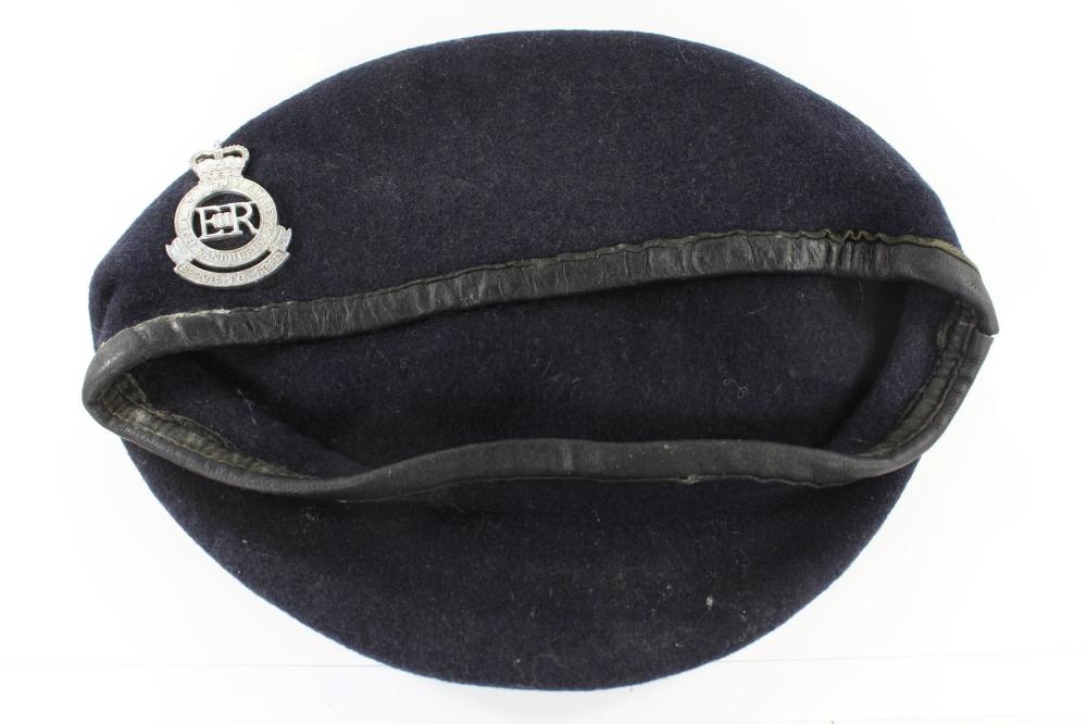 British Royal Military Academy Sandhurst Beret with Cap Badge, Very Fine condition