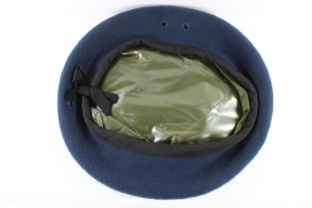 Military style Dark Blue Wool Beret, Extremely Fine condition