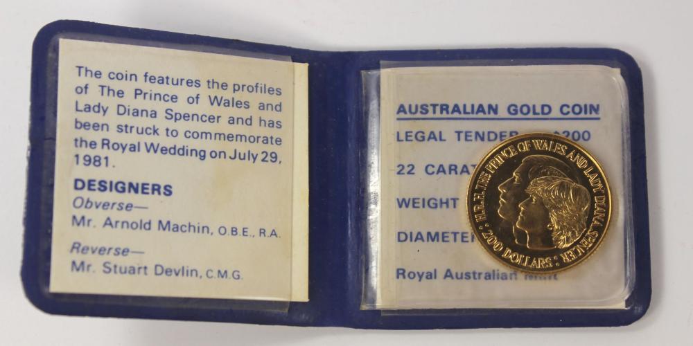 Australia 1981 'Royal Wedding' $200, Uncirculated