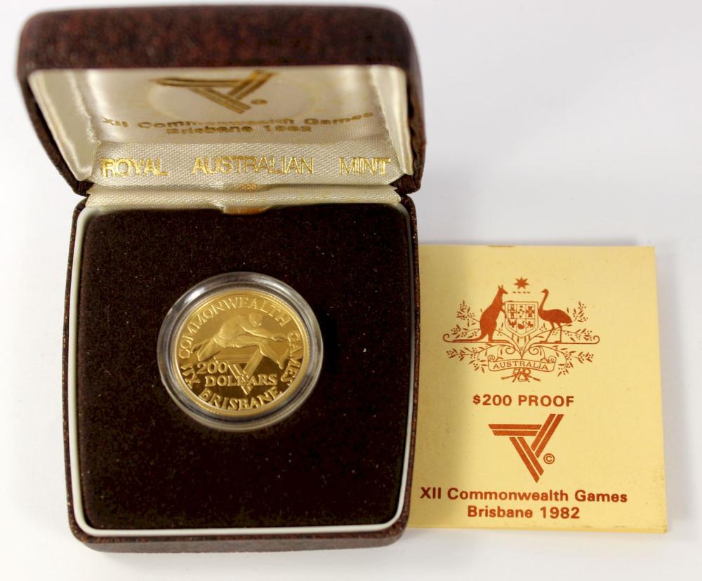 Australia 1982 'Commonwealth Games' Proof $200, FDC