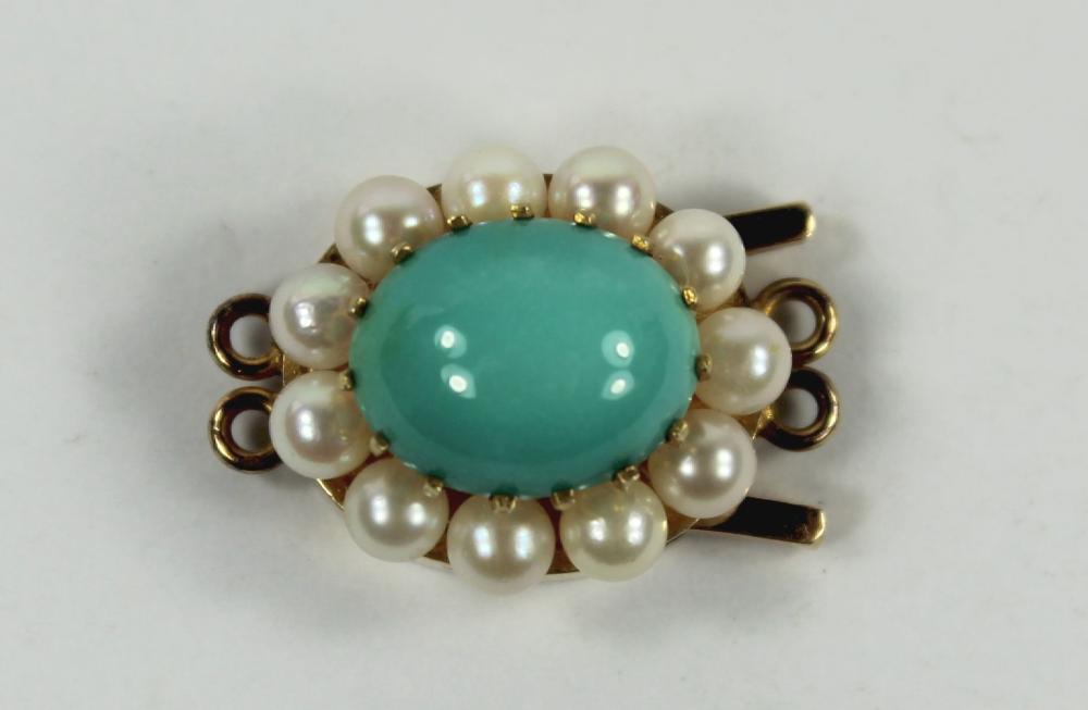 Turquoise & Pearl Necklace ... image
