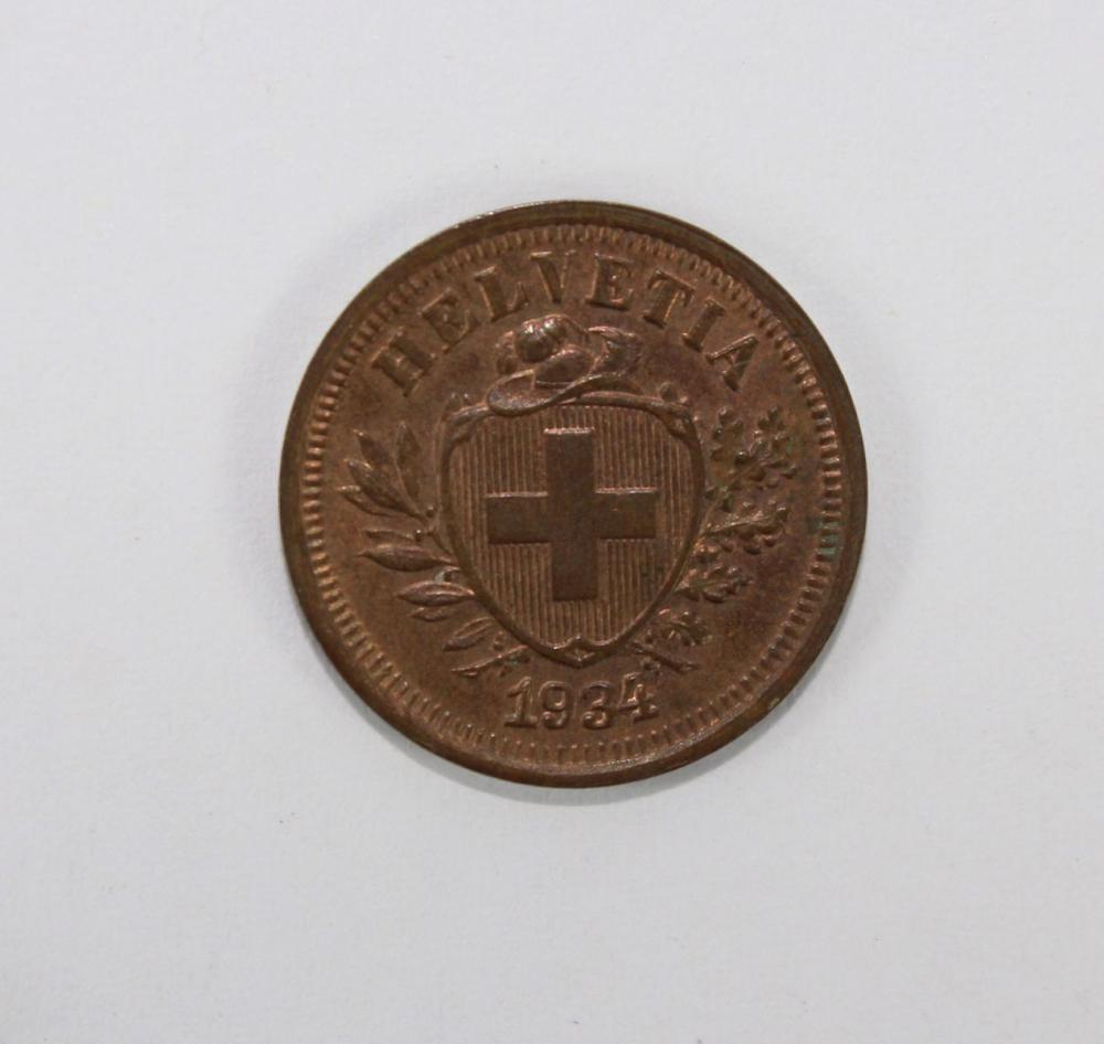 Switzerland 1934 B Rappen, ... image