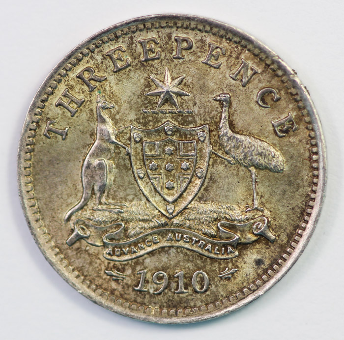 Australia 1910 Threepence, ... image