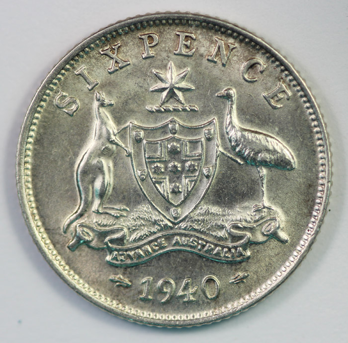 Australia 1940 Sixpence, Vi... image