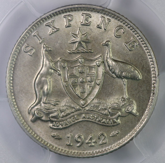 Australia 1942 (M) Sixpence... image
