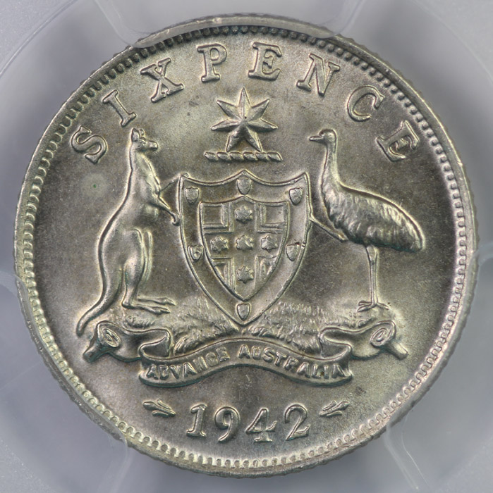 Australia 1942 (M) Sixpence... image
