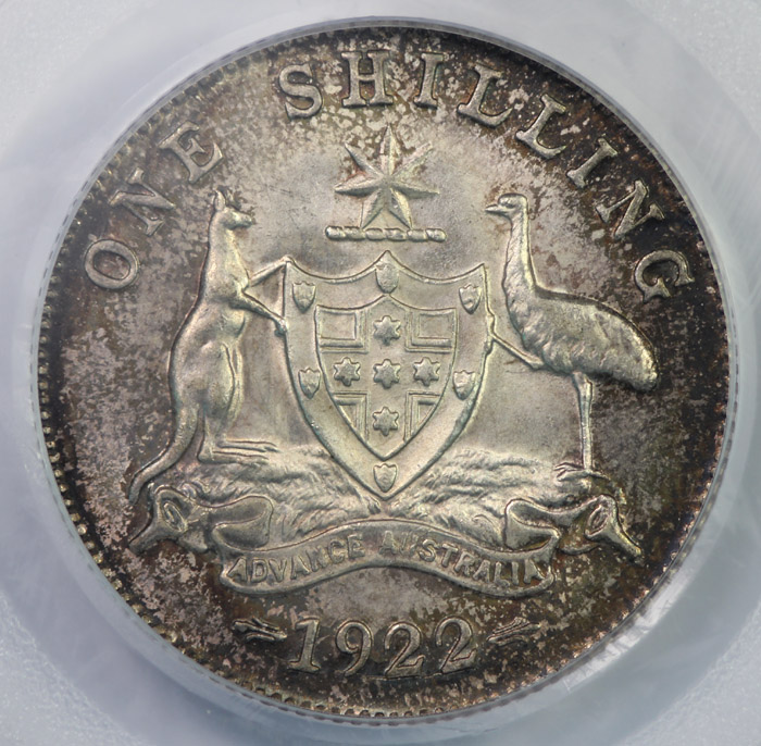 Australia 1922 Shilling, PC... image