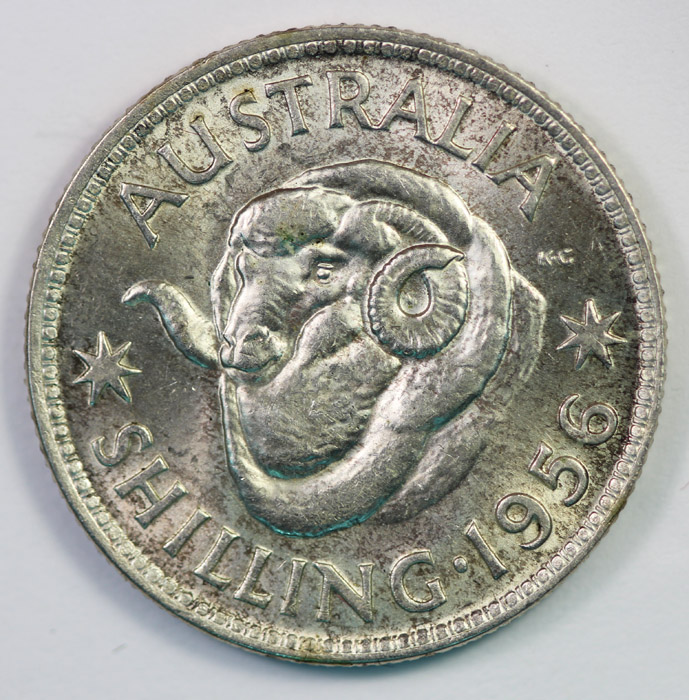 Australia 1956 Shilling, Ch... image