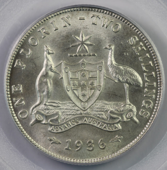 Australia 1936 Florin, PCGS... image