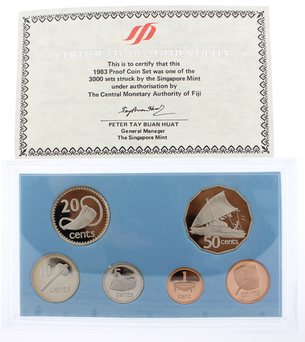 Fiji 1983 Proof Set, FDC (6... image