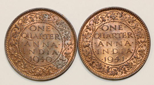 India 1940 & 1941 Quarter A... image