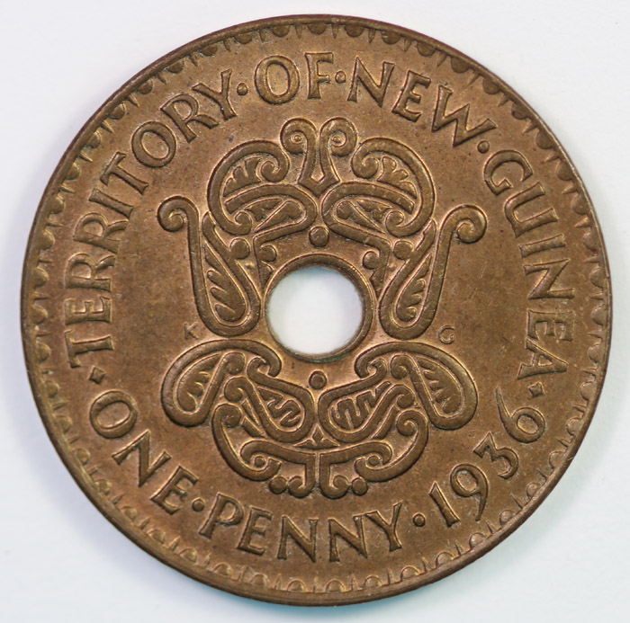 New Guinea 1936 Penny, Choi... image
