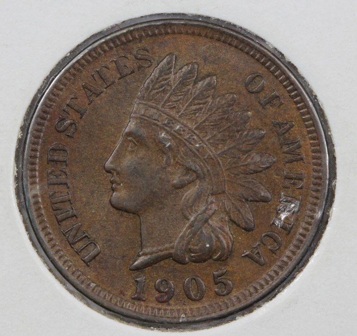 USA 1905 Cent, Brown Unc wi... image