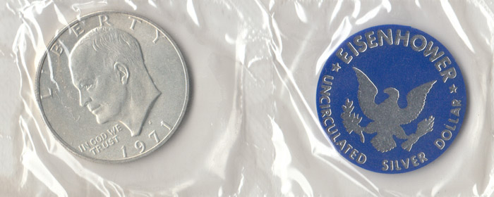 USA 1971 S 'Eisenhower' Sil... image