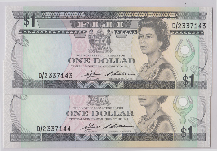 Fiji One Dollar (1983), abo... image