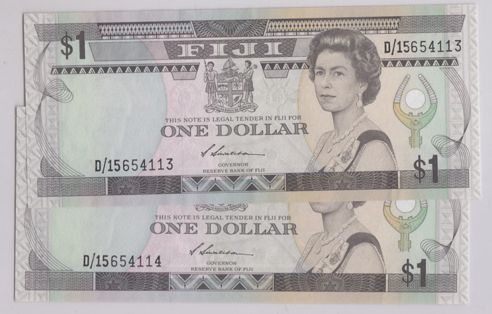 Fiji One Dollar (1988), abo... image