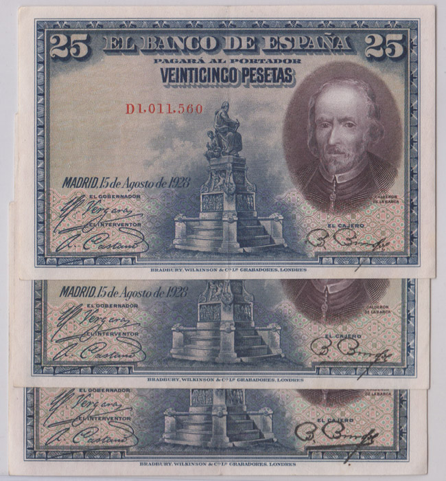 Spain 25 Pesetas 1928, Extr... image