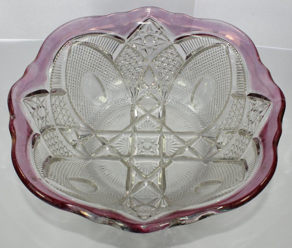 Depression Glass Bowl with ... image