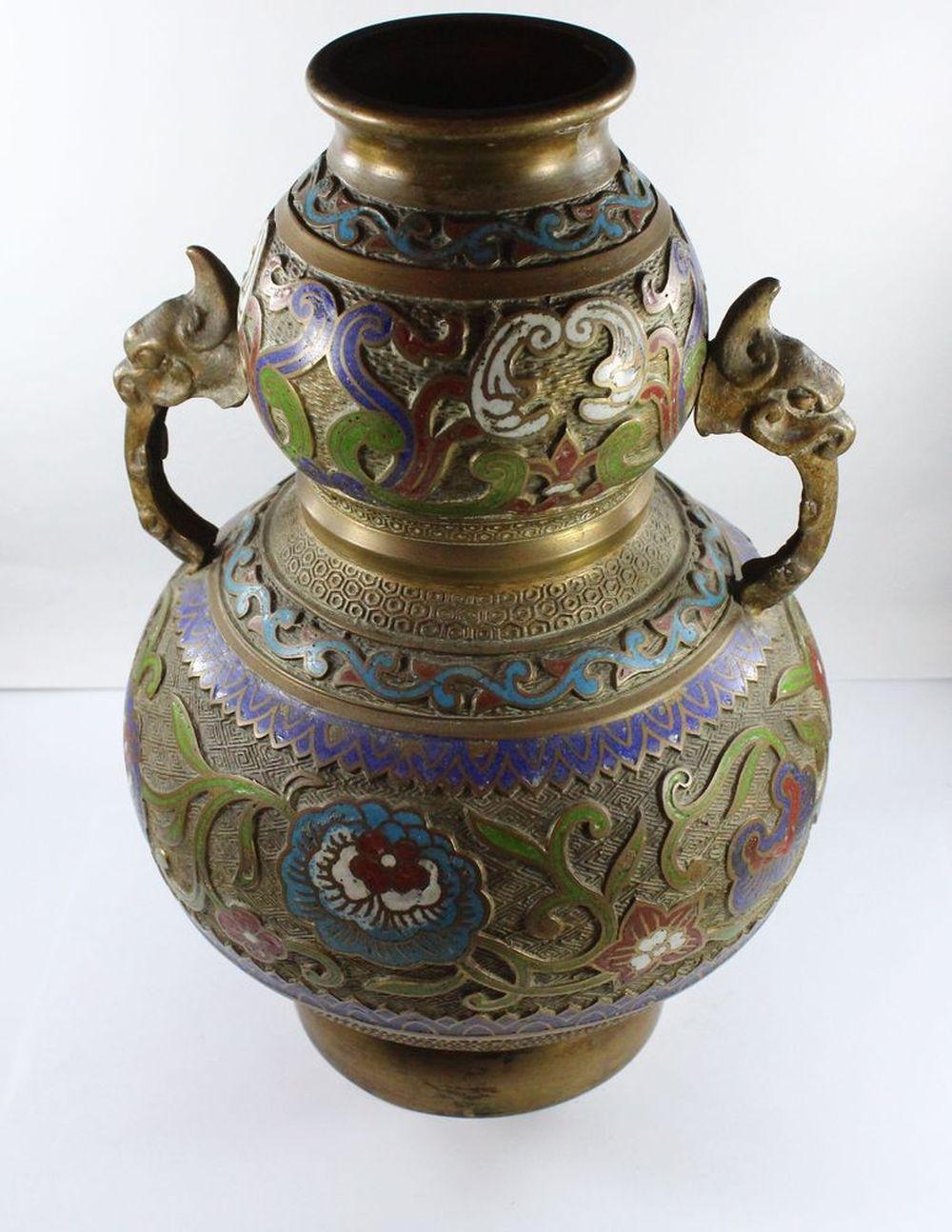 Japanese Champleve on Bronz... image