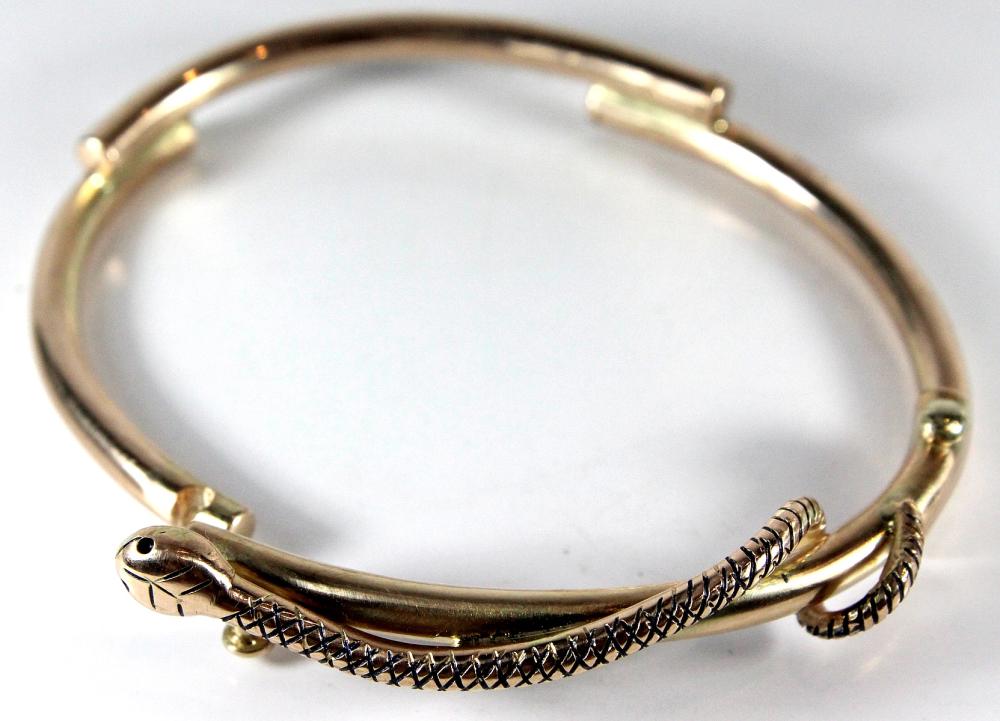 Heavy Snake Hinged Bangle i... image