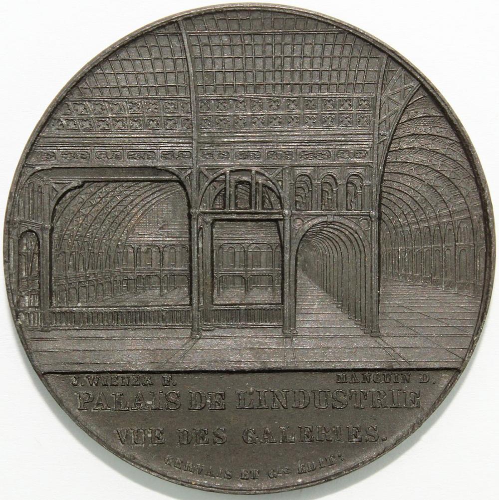 France 1855 Medal in Zinc s... image