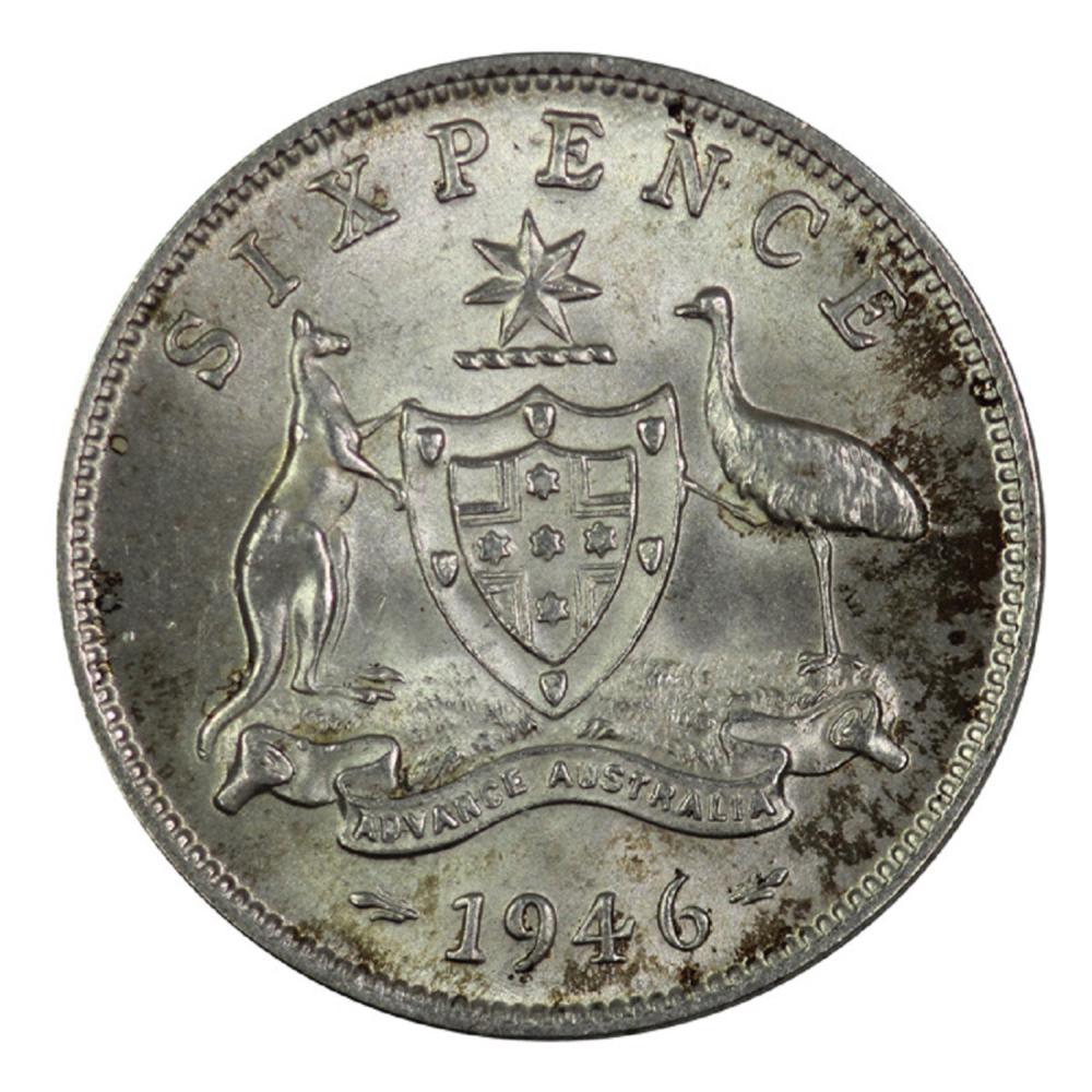 Australia. 1946 Sixpence, C... image