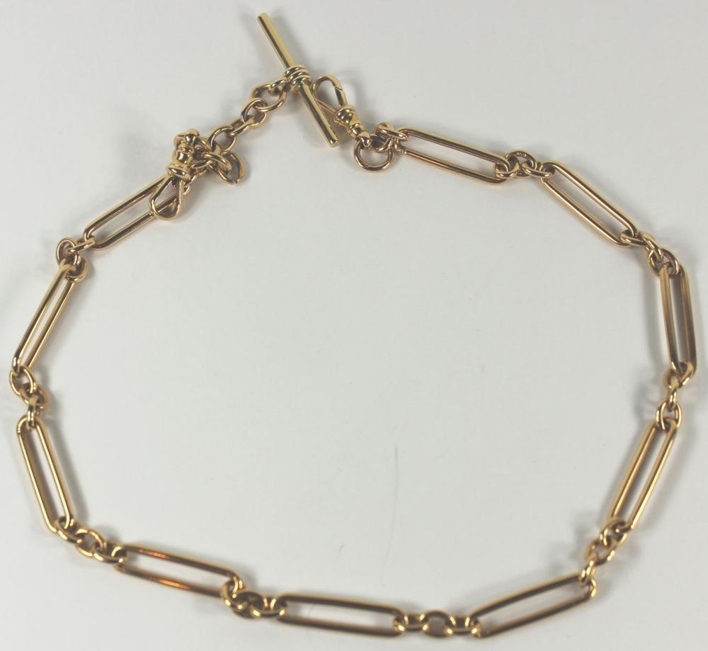 Antique Gold Watch Chain in... image