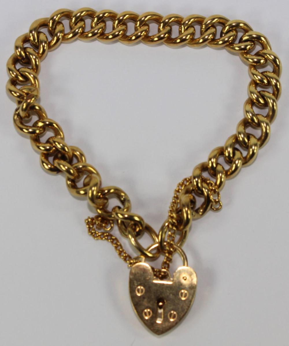 Heart Locket Bracelet in 9c... image
