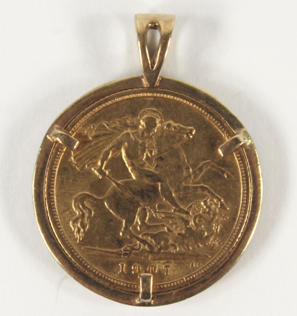 Australia 1907 'M' Half Sov... image