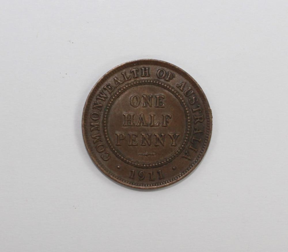 Australia 1911 Halfpenny, a... image