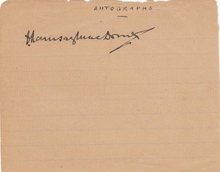 Ramsay MacDonald signature ... image