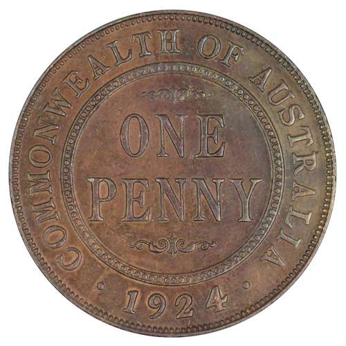 Australia 1924 Penny 'Engli... image