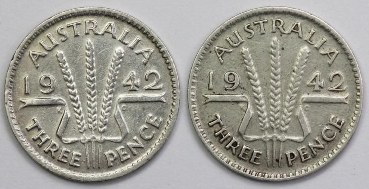 Australia 1942 (M) Threepen... image